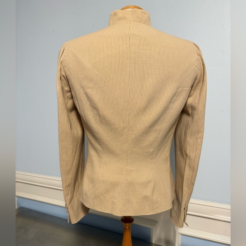 Lauren Ralph Lauren - vintage linen pinstripe blazer jacket - Picture 3 of 11